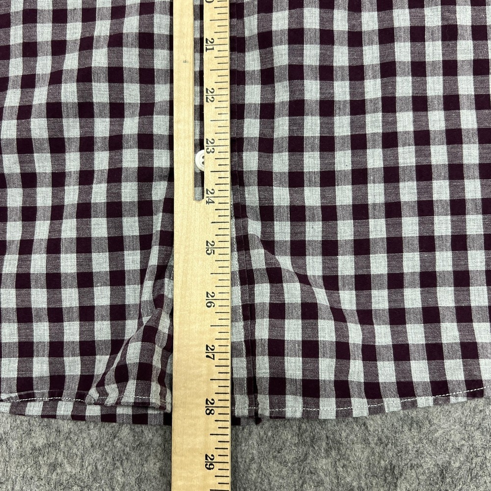 Bonobos Shirt Mens L Purple Gray Check Slim Fit Long Sleeve Button Down Preppy - Picture 12 of 16